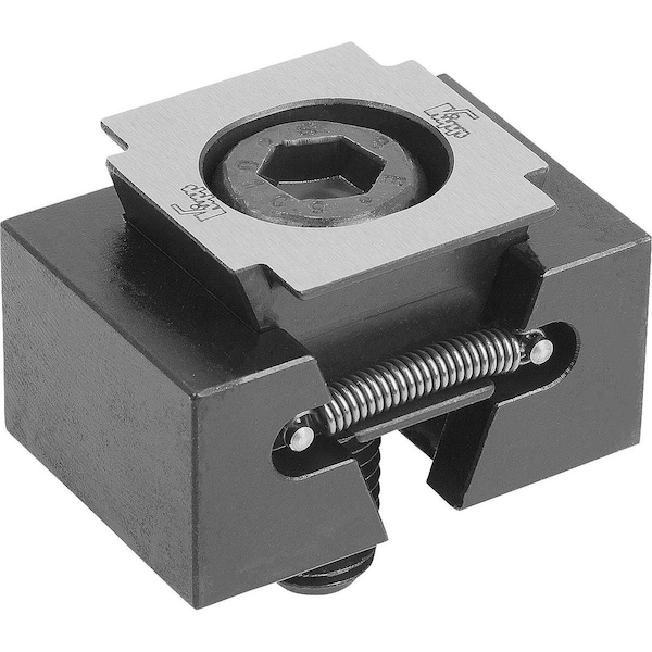 Wedge Clamp Narrow, With Machining Allowance B=24, Carbon Steel Black Tempered